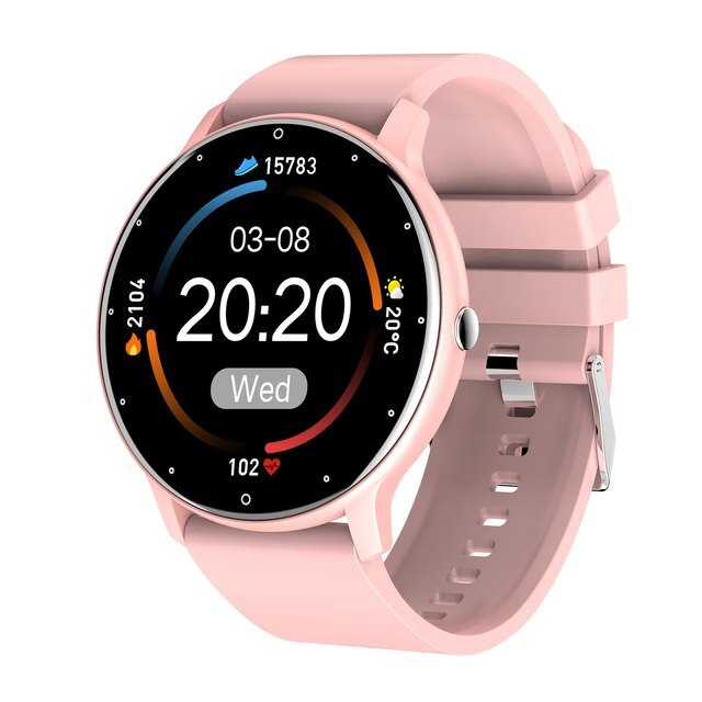 PulseTrack Slim Smartwatch – Waterdicht, Gezondheidsmonitoring & Full-Touchscreen