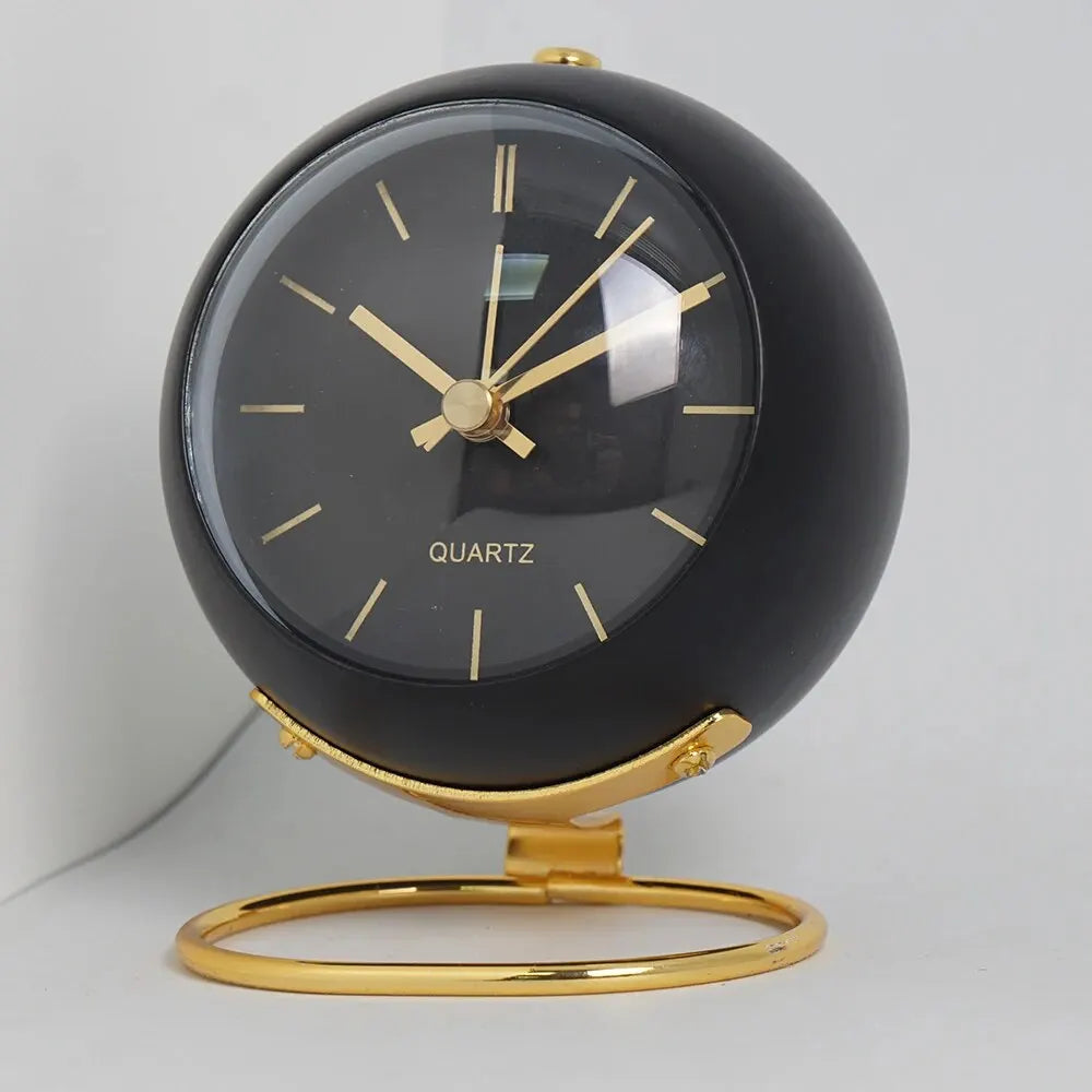 Minimalistische Scandinavische Bureauklok met Stil Quartz-Uurwerk