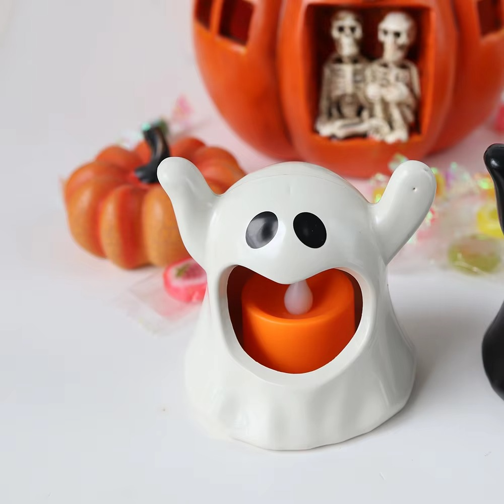 Lichtspook Halloweenlamp – LED Spookdecoratie met Batterijverlichting