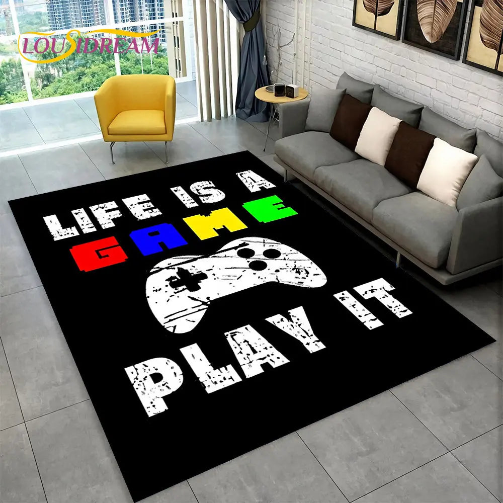 GameJoy Speelmat – Zachte 3D Gamepad Vloermat voor Kinderen en Gamers