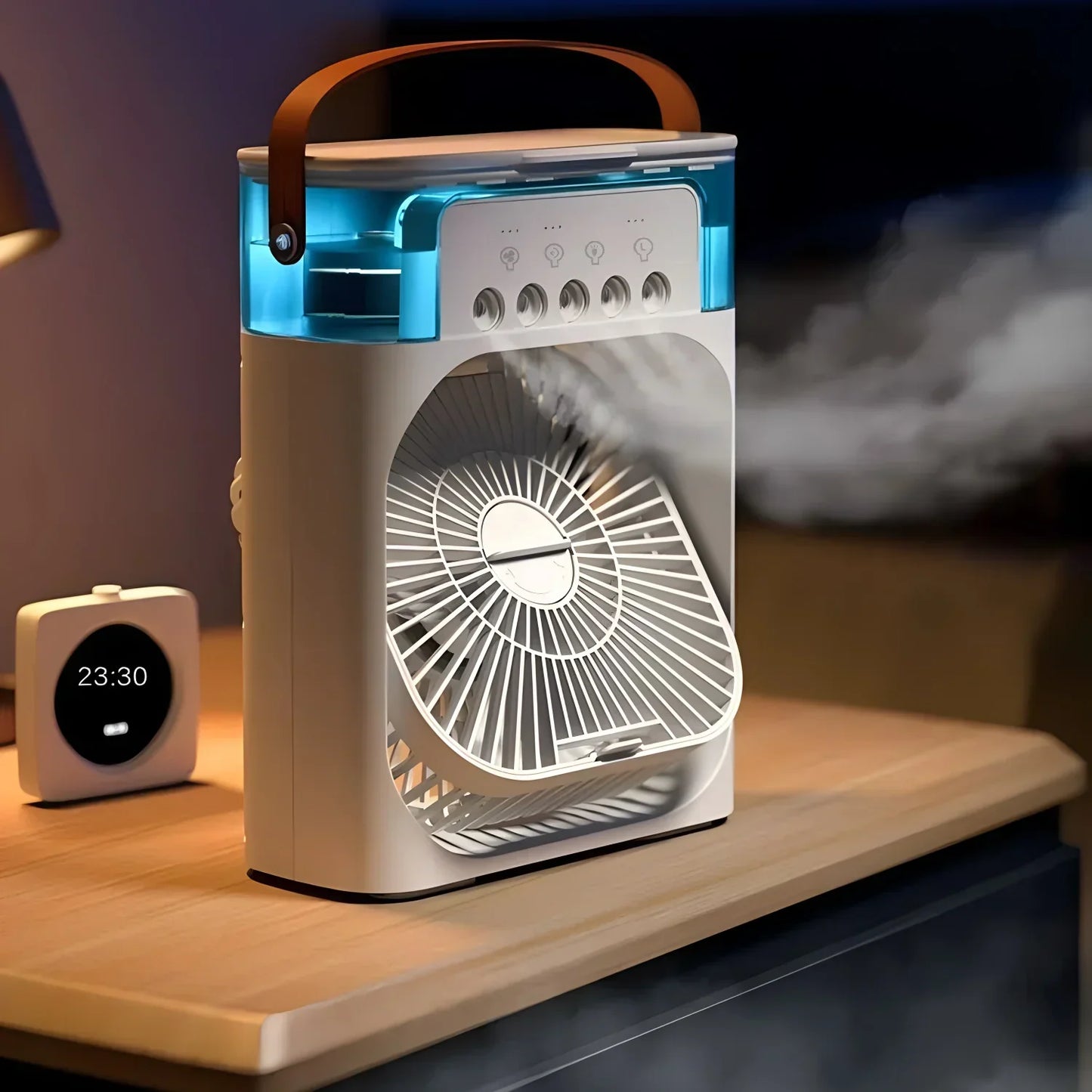 CoolBreeze Draagbare Luchtkoeler – 3-in-1 Ventilator met LED & Bevochtiger
