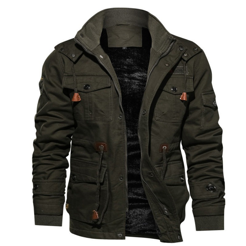 Heren Fleece Winterjas – Waterdichte Stijlvolle Jas met Moderne Snit
