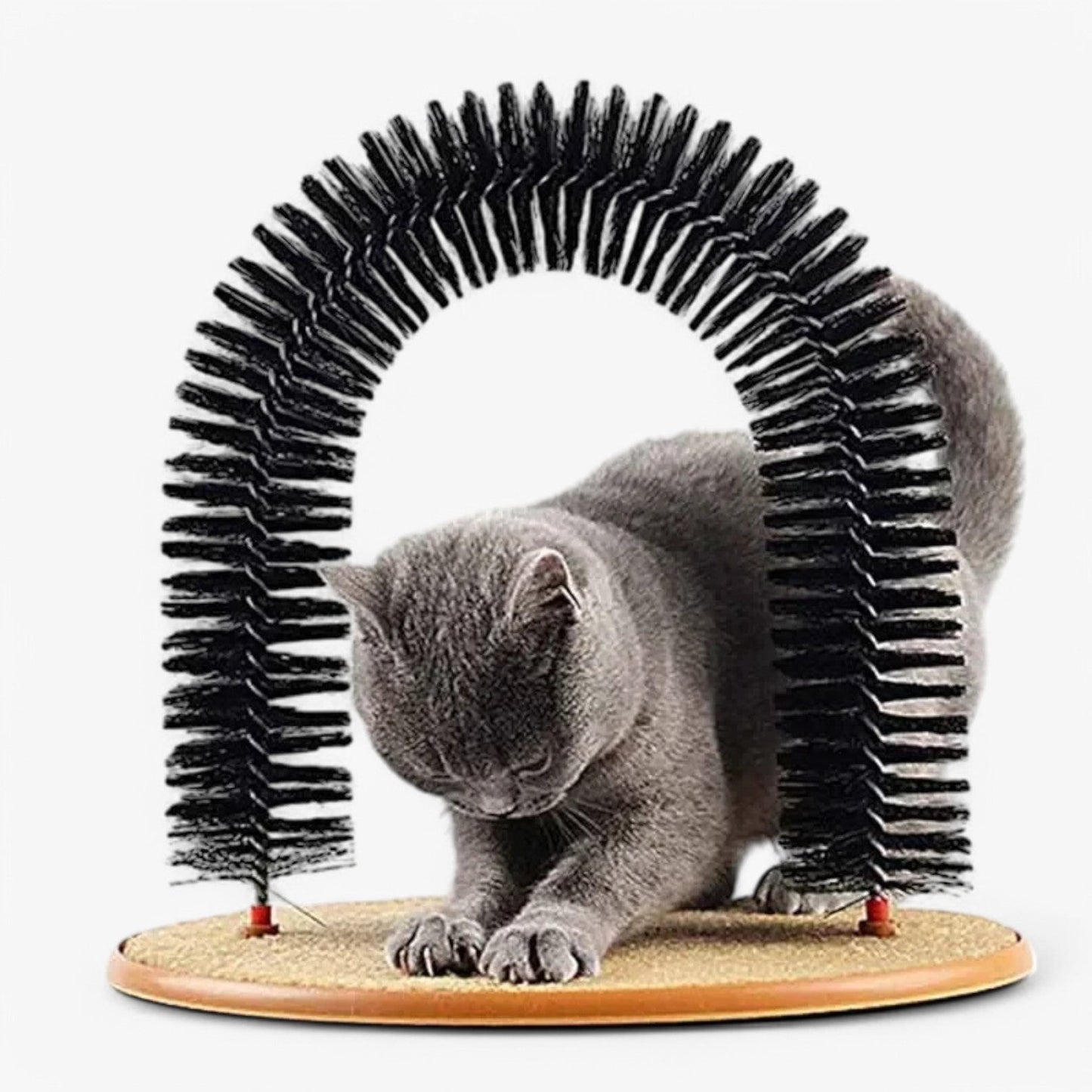 Kattenverzorgingsboog "Spinkrul" met Krabmat en Massagefunctie