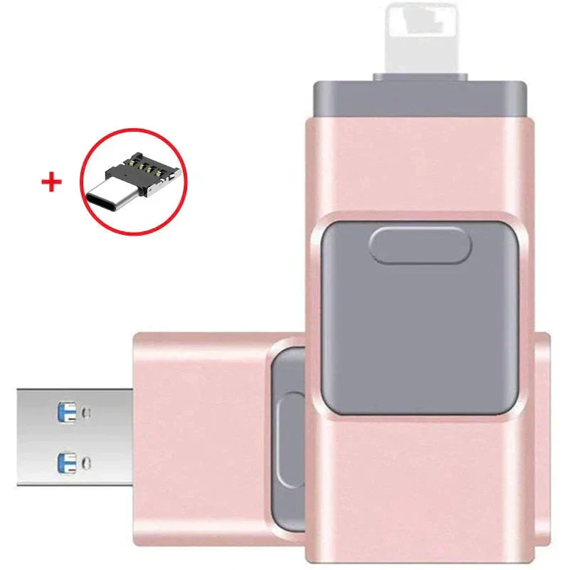 DataFlex 4-in-1 Geheugenstick – USB Opslag voor Telefoon, Tablet en PC