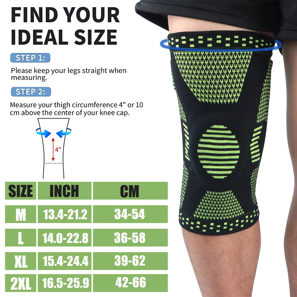 FlexiKnee Compressiebrace – Ondersteunende Kniebrace bij Pijn, Zwelling & Stijfheid