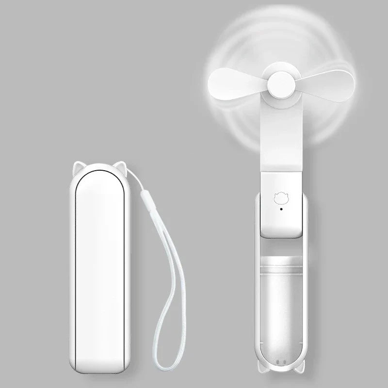 Opvouwbare Mini-Handventilator met Powerbank en Polsband – FrisMee 2-in-1
