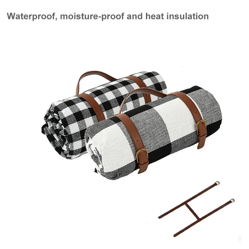 NovaPlaid | Waterdichte Opvouwbare Picknickdeken met Draagriem