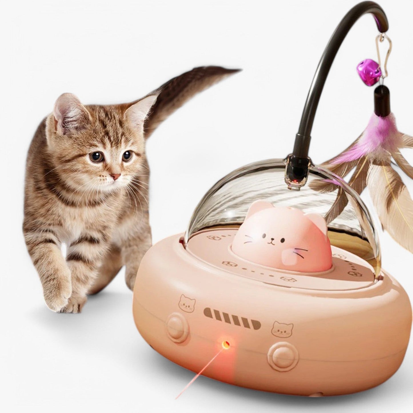 Slimme Kattenlaser "Jachtlicht" met Regenboogfunctie en USB-oplaadfunctie