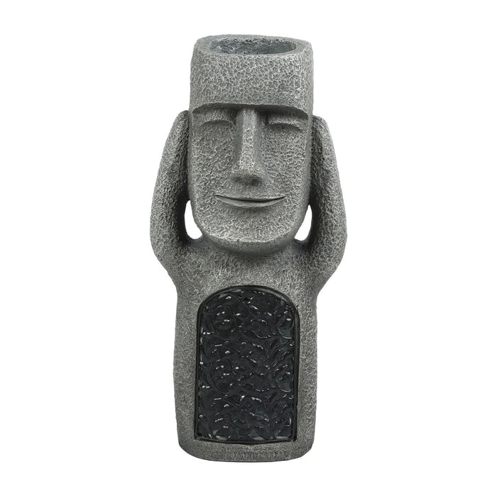 KunstTuin Sculptuur Bloempot met Solar LED – Decoratief & Functioneel