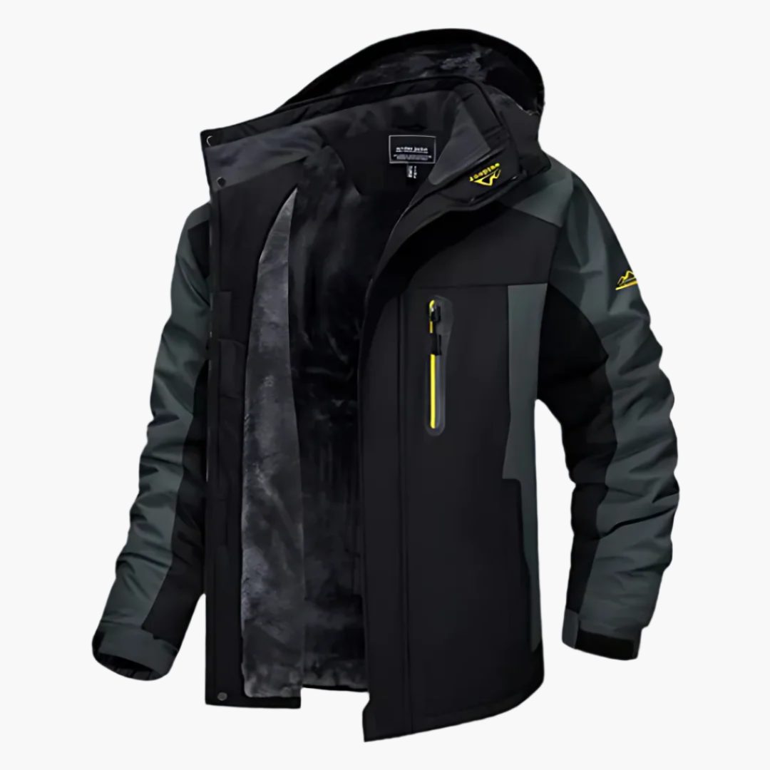 Warme Outdoor Winterjas voor Heren – Wind- en Waterdicht met Capuchon