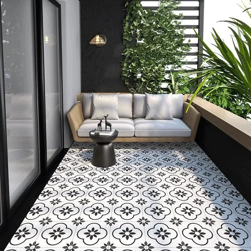 Geometrisch PVC Vloerkleed met Antislip - Keuken, Balkon & Woonkamer