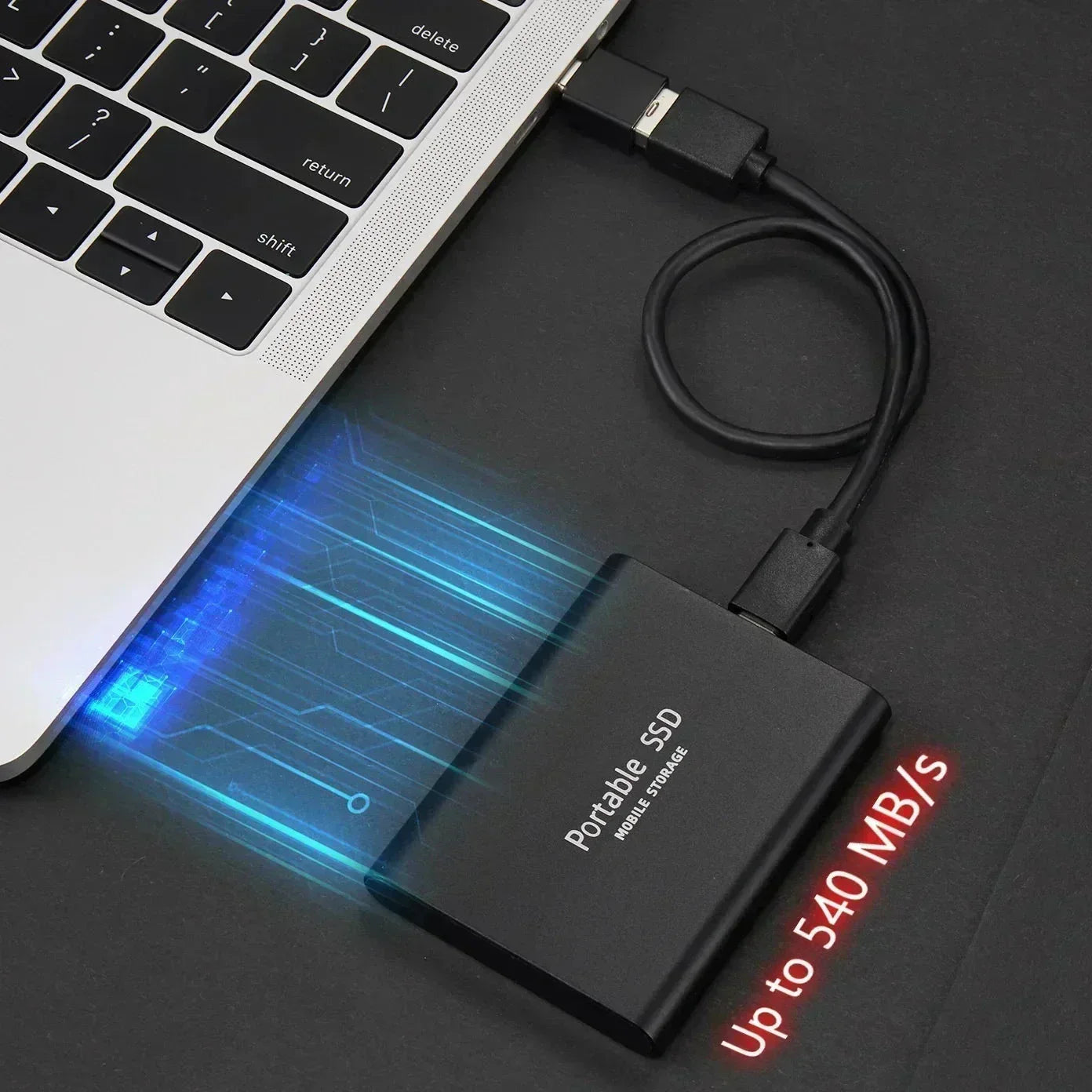 SpeedPro SSD 2TB Hoge Snelheid Opslag met USB-C 3.1