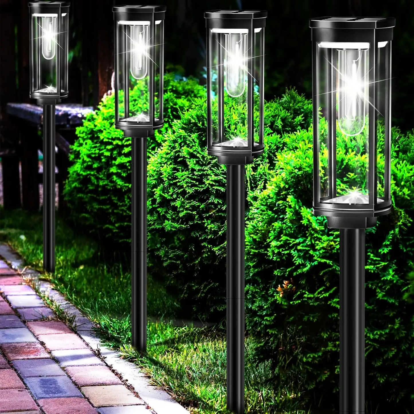 Solar Tuinlamp met Warm LED-licht – Weerbestendig Aluminium Design