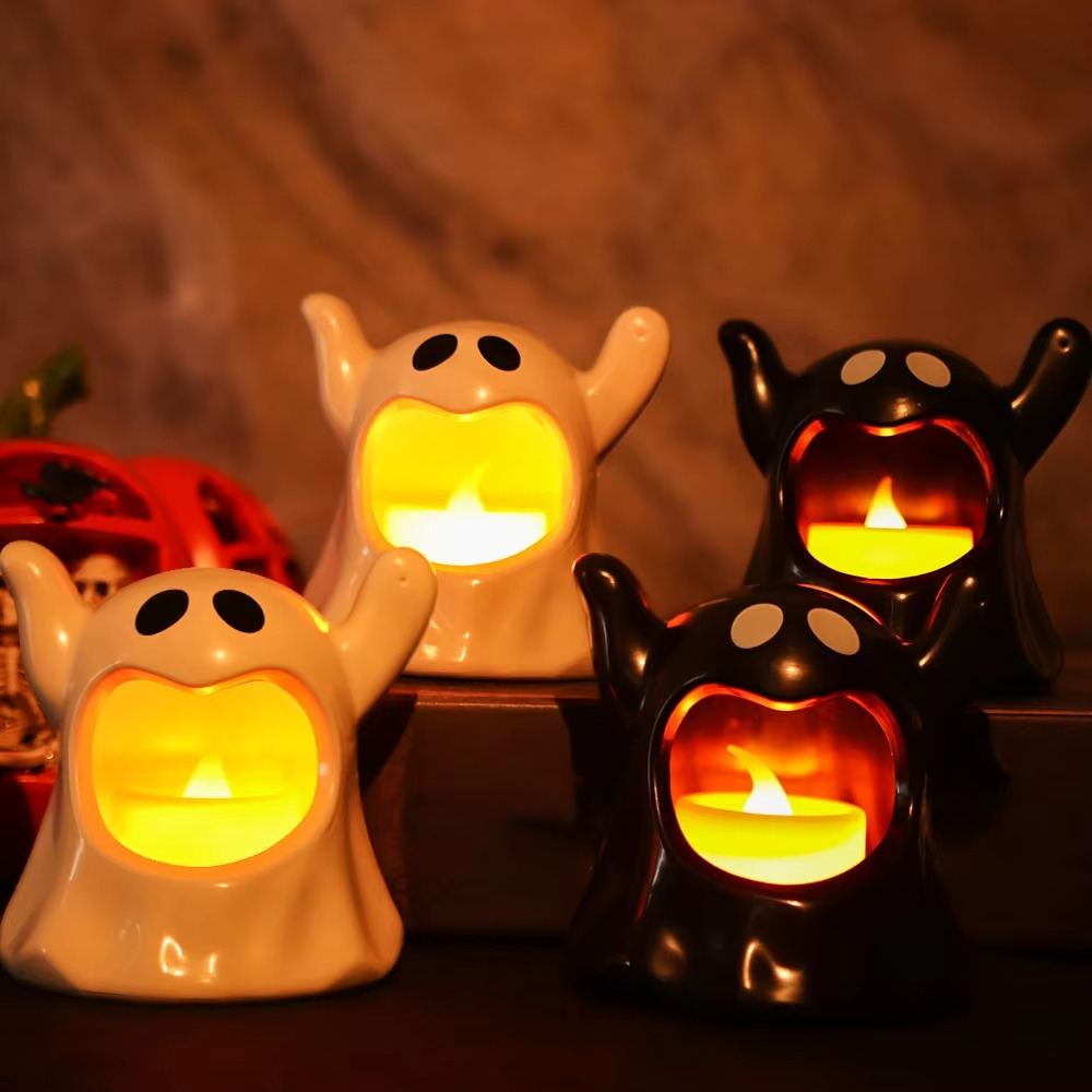 Lichtspook Halloweenlamp – LED Spookdecoratie met Batterijverlichting