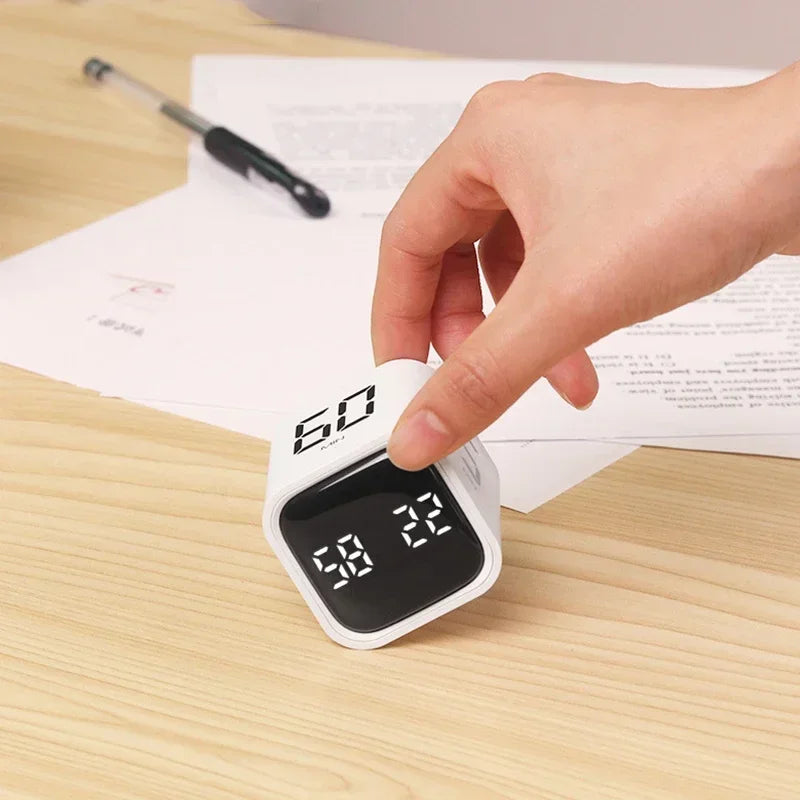 Tijdkubus SlimTimer – Draagbare LED Dobbelsteentimer met Bewegingssensor