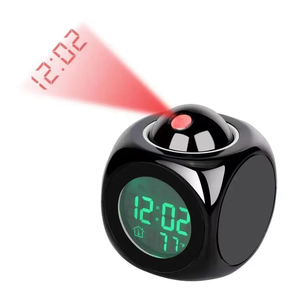 AlarmBeam Projectiewekker met Temperatuur en Dubbel Alarm – LED Display