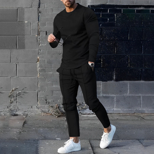 Comfortabele Heren Trainingsset – Lichtgewicht en Stijlvolle Outfit voor Herfst