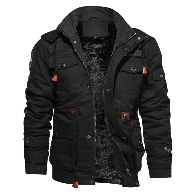 Heren Fleece Winterjas – Waterdichte Stijlvolle Jas met Moderne Snit