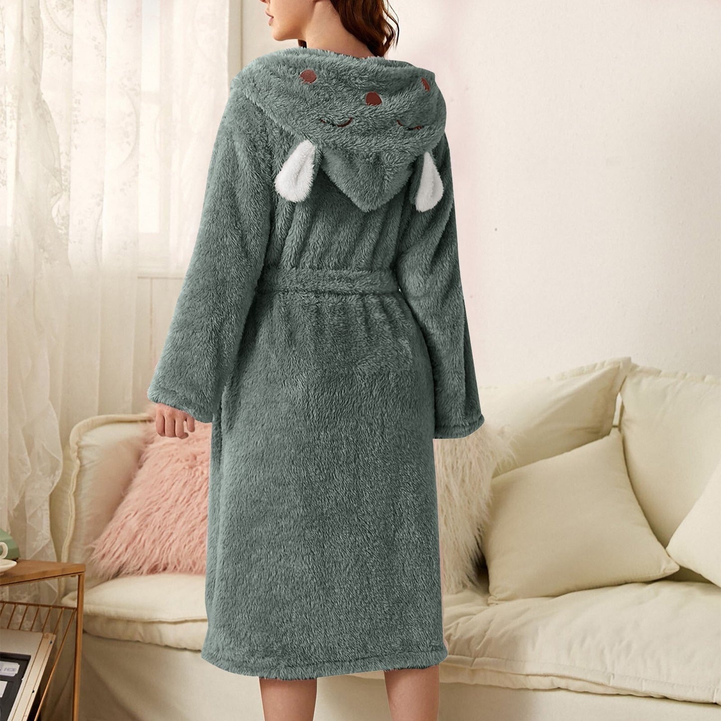 Zachte Badjas met Capuchon – Dieren Design – Karina Badjas