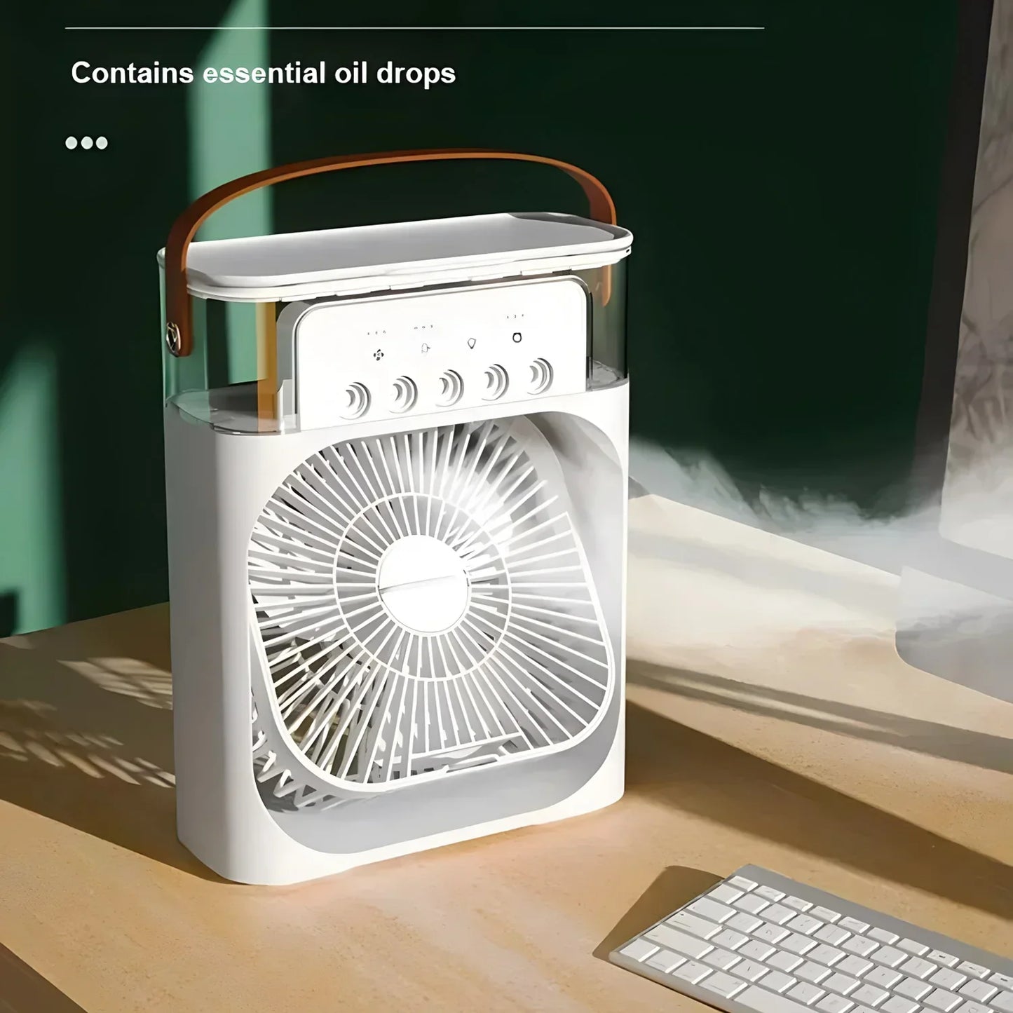 CoolBreeze Draagbare Luchtkoeler – 3-in-1 Ventilator met LED & Bevochtiger