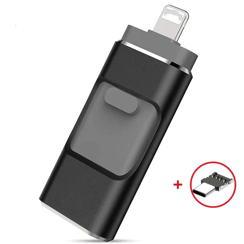 DataFlex 4-in-1 Geheugenstick – USB Opslag voor Telefoon, Tablet en PC
