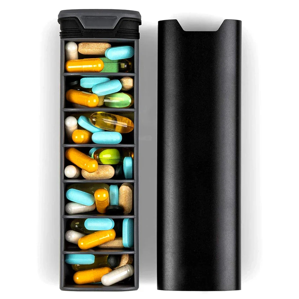 7-Dagen Medicatie Organizer – Compacte Lekvrije Pillendoos voor Thuis en Reizen