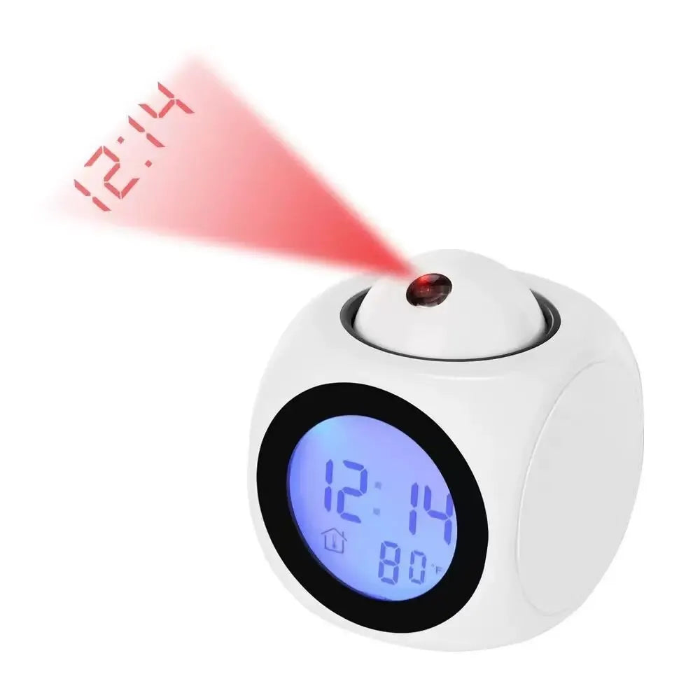 AlarmBeam Projectiewekker met Temperatuur en Dubbel Alarm – LED Display