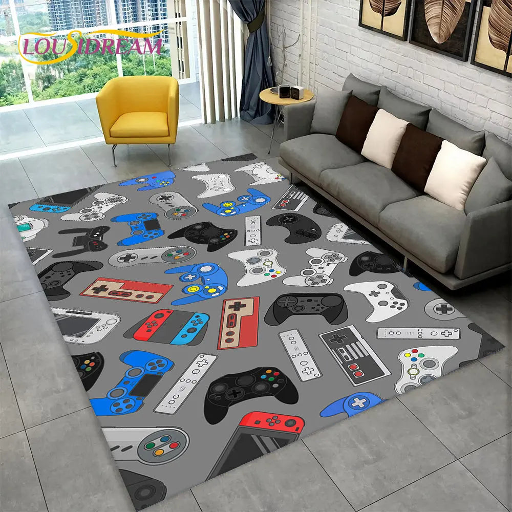 GameJoy Speelmat – Zachte 3D Gamepad Vloermat voor Kinderen en Gamers