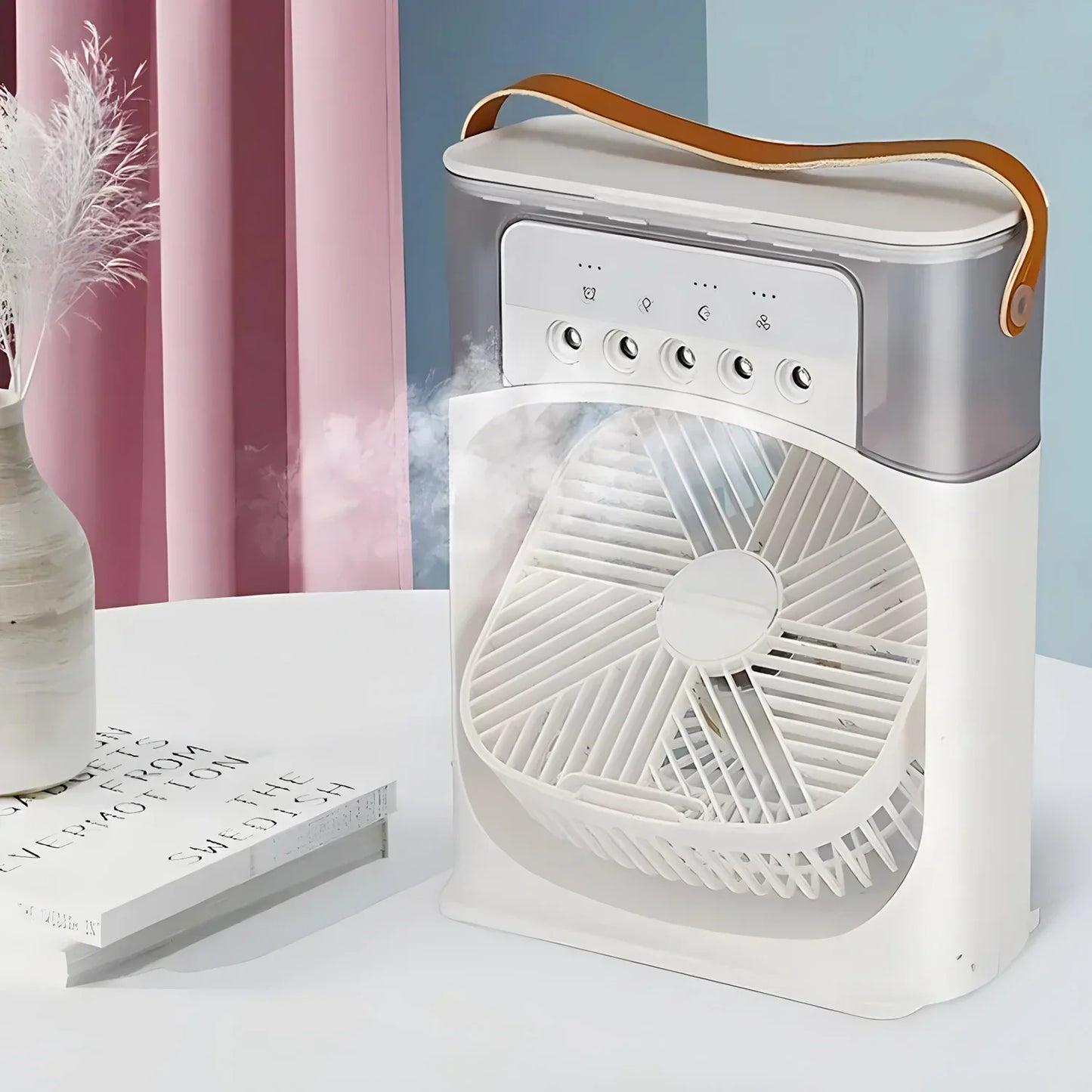 CoolBreeze Draagbare Luchtkoeler – 3-in-1 Ventilator met LED & Bevochtiger
