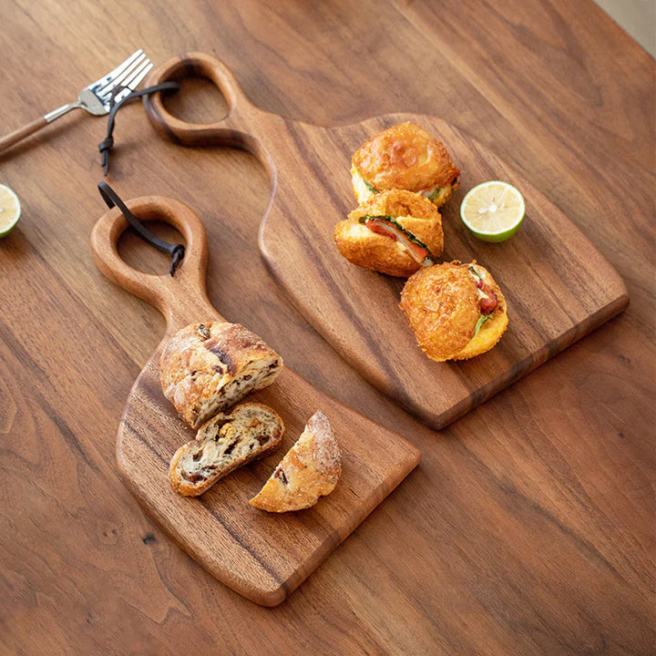 Luxe Walnoot Snij- en Serveerplank Set Waldré – 2-Delig