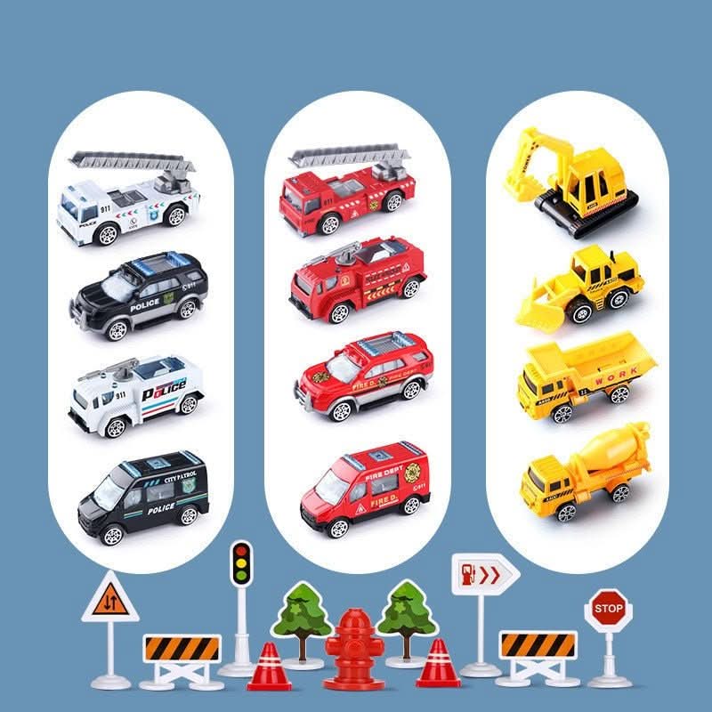 SkyQuest Avontuur AirPlay Set – Educatief Vliegtuig- en Voertuigenspeelgoed voor Kinderen