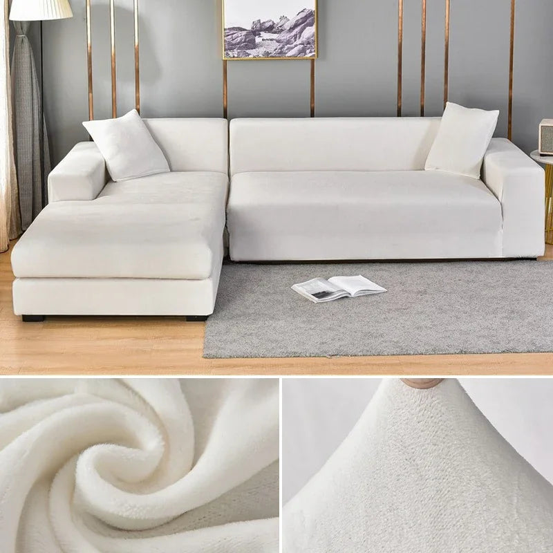 Luxe Stretch-Velours Bankhoes – Stijlvolle Bescherming voor Elke Bank