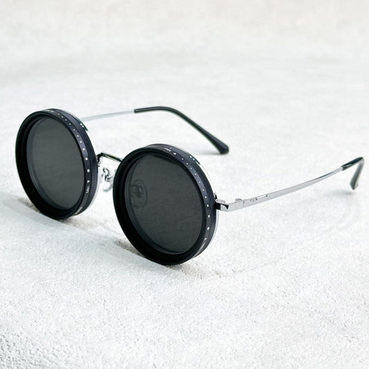 VisionRound Gepolariseerde Zonnebril – Unisex Retro Design met Verstelbare Lichtfilter
