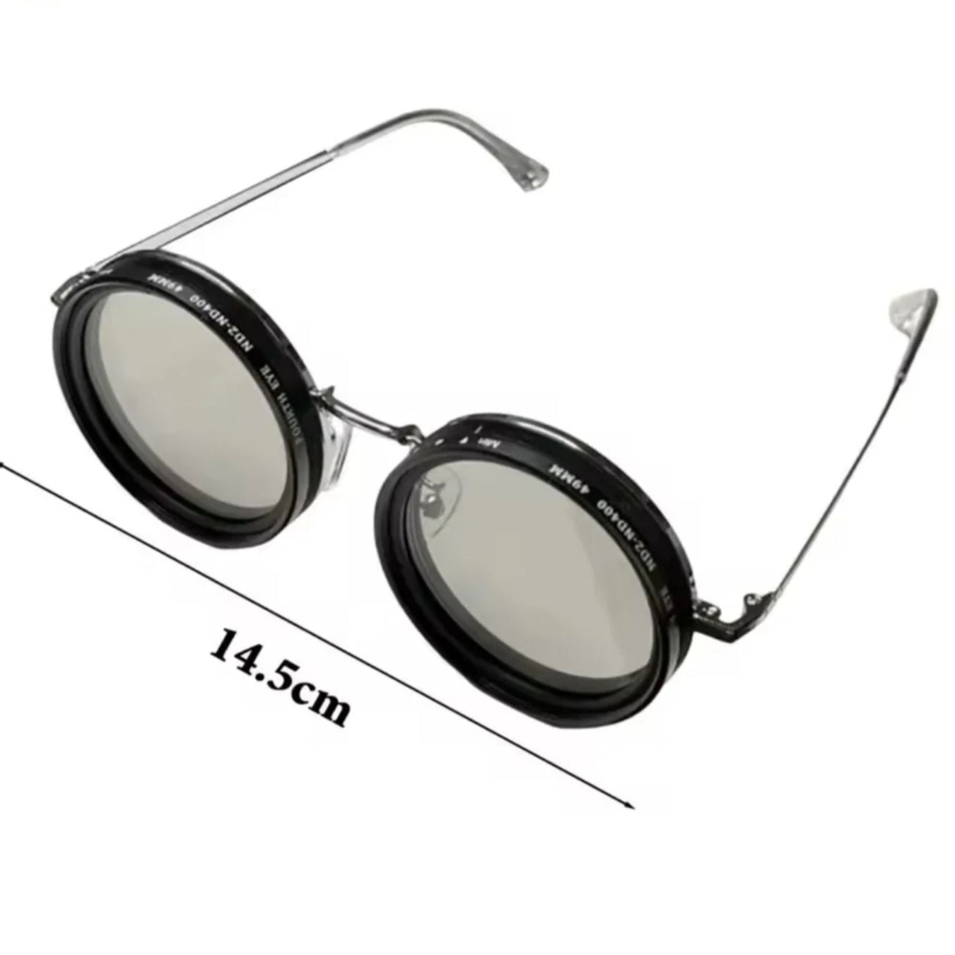 VisionRound Gepolariseerde Zonnebril – Unisex Retro Design met Verstelbare Lichtfilter
