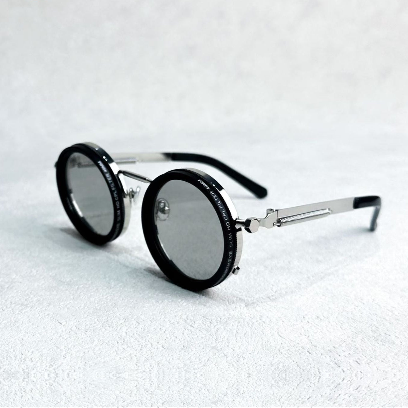 VisionRound Gepolariseerde Zonnebril – Unisex Retro Design met Verstelbare Lichtfilter