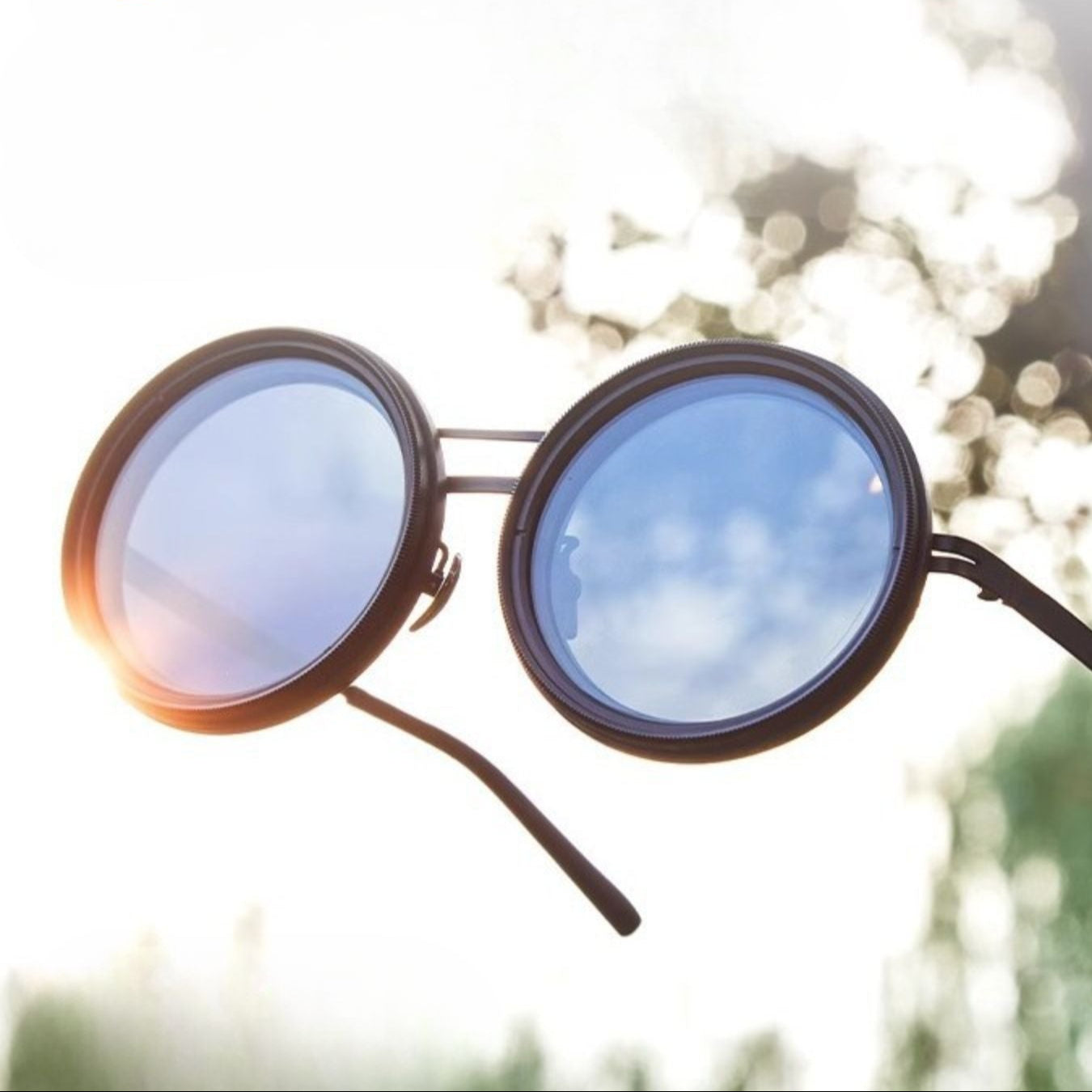 VisionRound Gepolariseerde Zonnebril – Unisex Retro Design met Verstelbare Lichtfilter