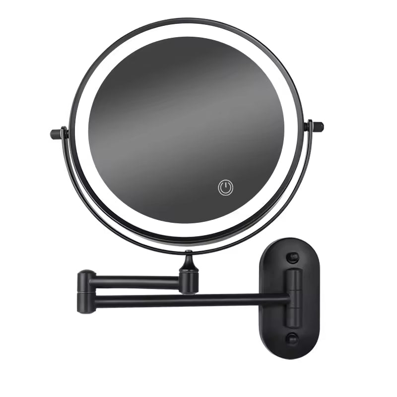 GlowView Oplaadbare Make-up Spiegel met Verlichting en Vergroting