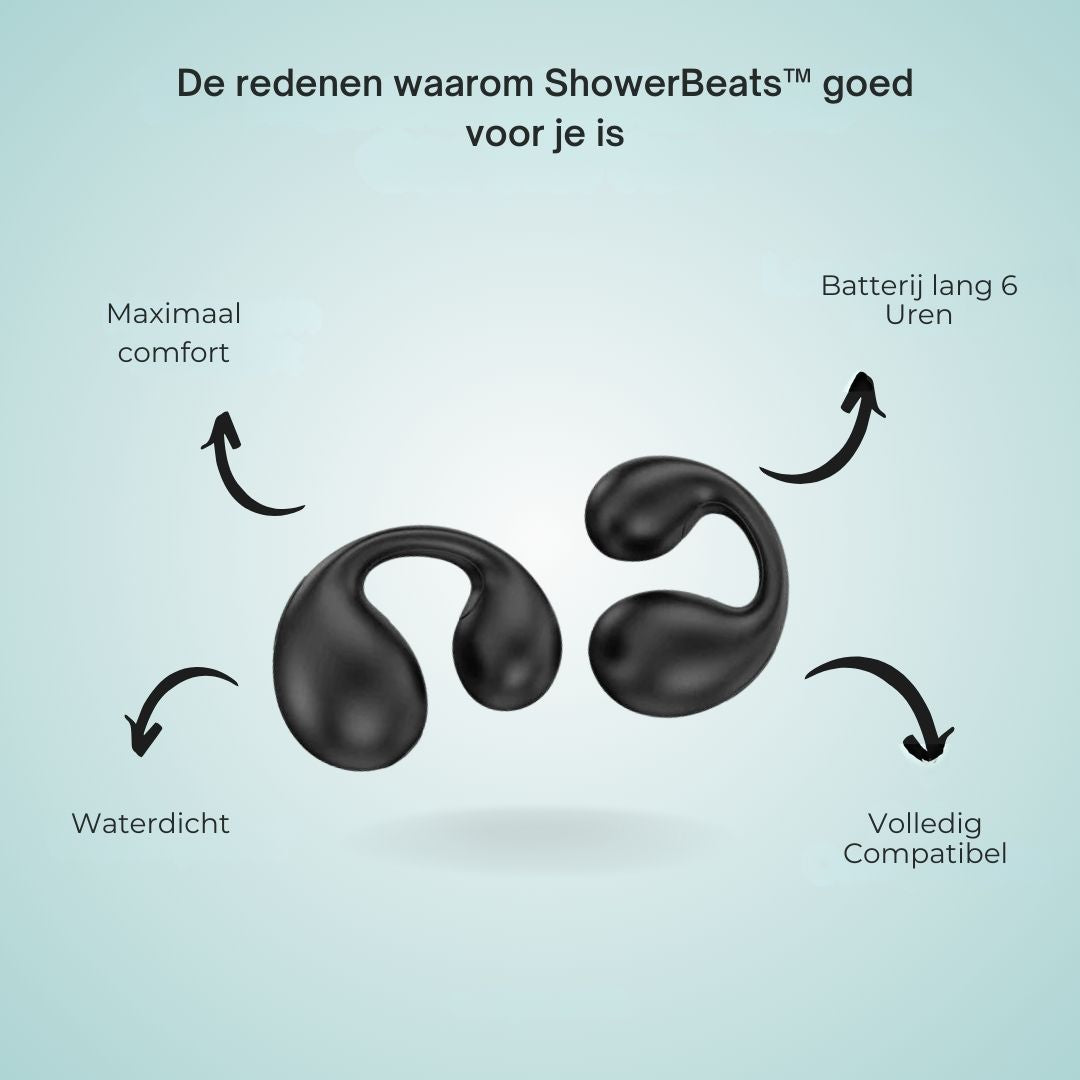 Waterklank Oordopjes – Draadloze Waterdichte Oordopjes voor Douche en Sport