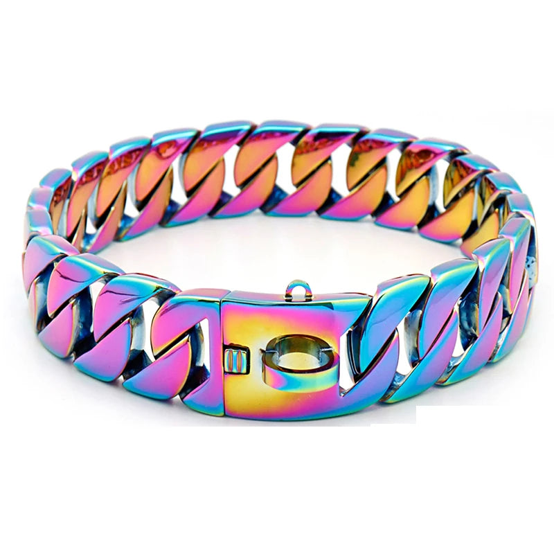 KrachtHals Metalen Hondenketting – Stevige Roestvrijstalen Halsband voor Grote Honden