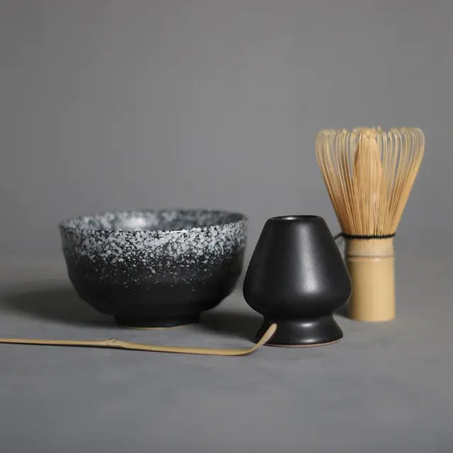 Zenmatcha Theeceremonie Set – Complete Matcha Cadeauset met Bamboe Garde en Kom