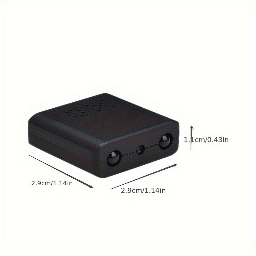 Ultra-Compacte Full HD Mini Camera | Microcamera met Lusopname op SD-kaart, Nachtzicht, Bewegingsdetectie, Ingebouwde Batterij voor Thuisbeveiliging
