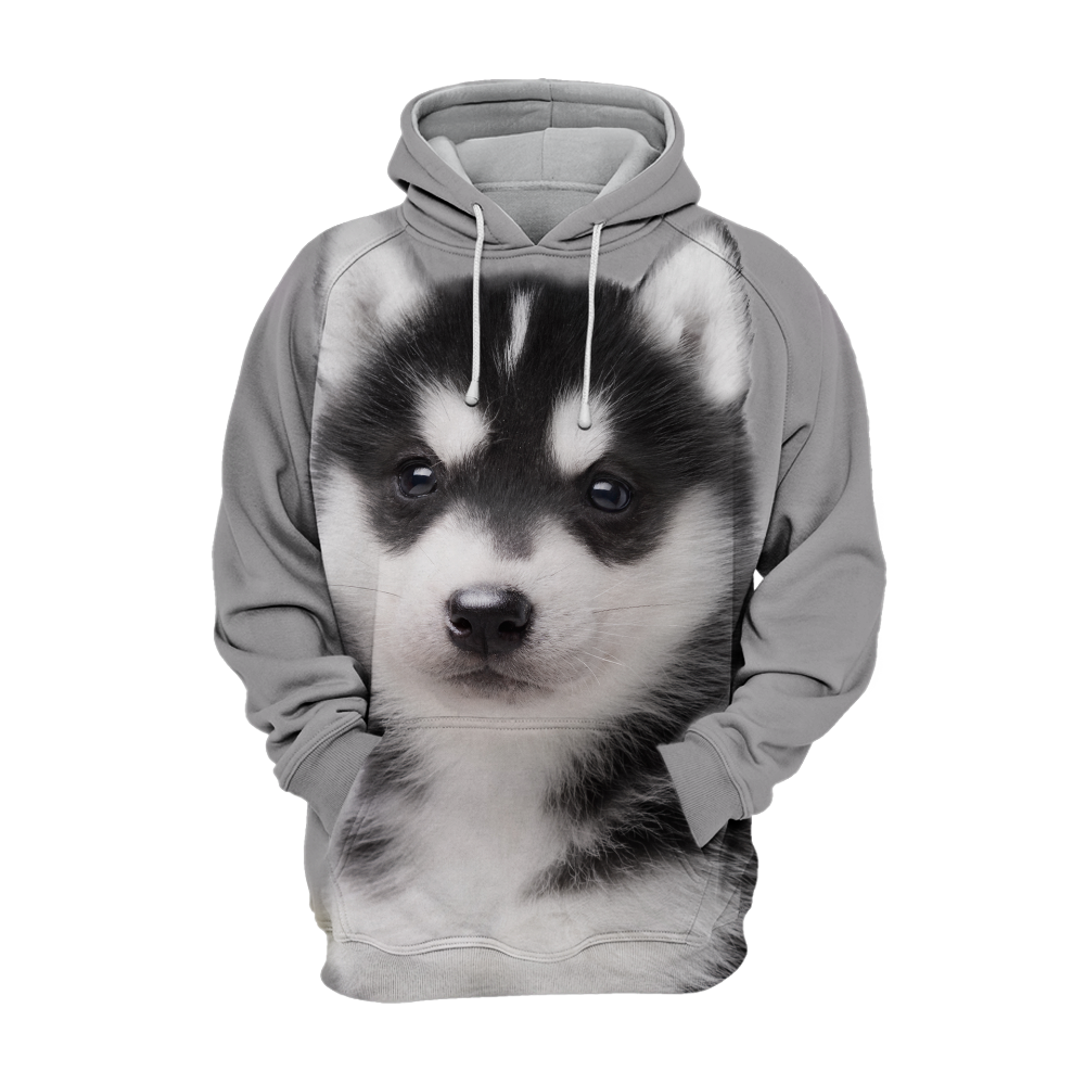 Unisex Honden Hoodie | Alaskan Husky Puppy Cute