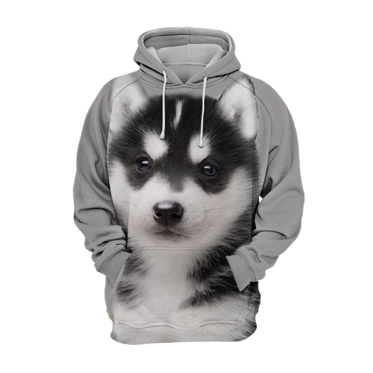 Unisex Honden Hoodie | Alaskan Husky Puppy Cute