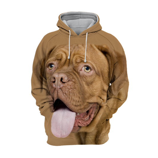 Unisex Honden Hoodie | Bordeaux Mastiff Happy