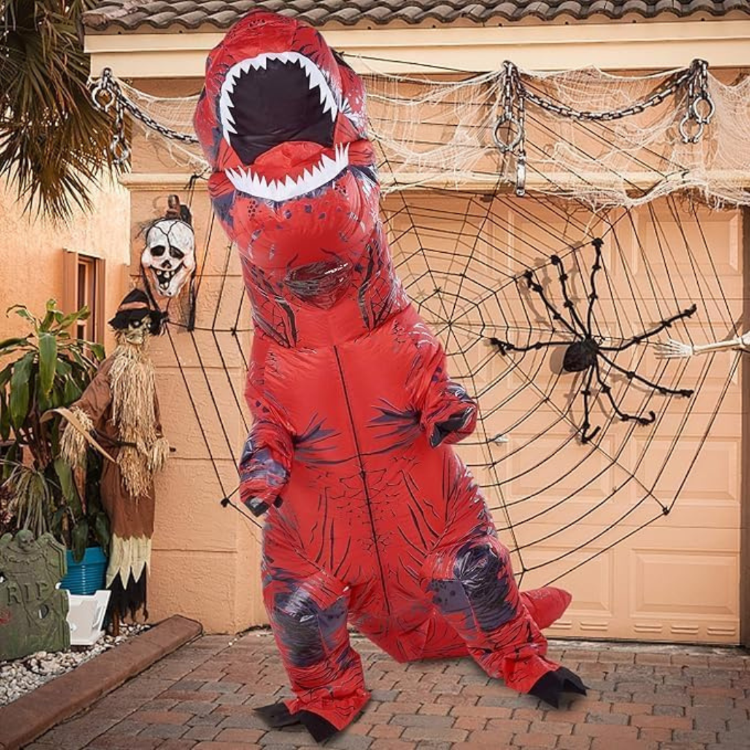 DinoBlast Opblaasbaar T-Rex Kostuum – Gigantisch Unisex Verkleedpak