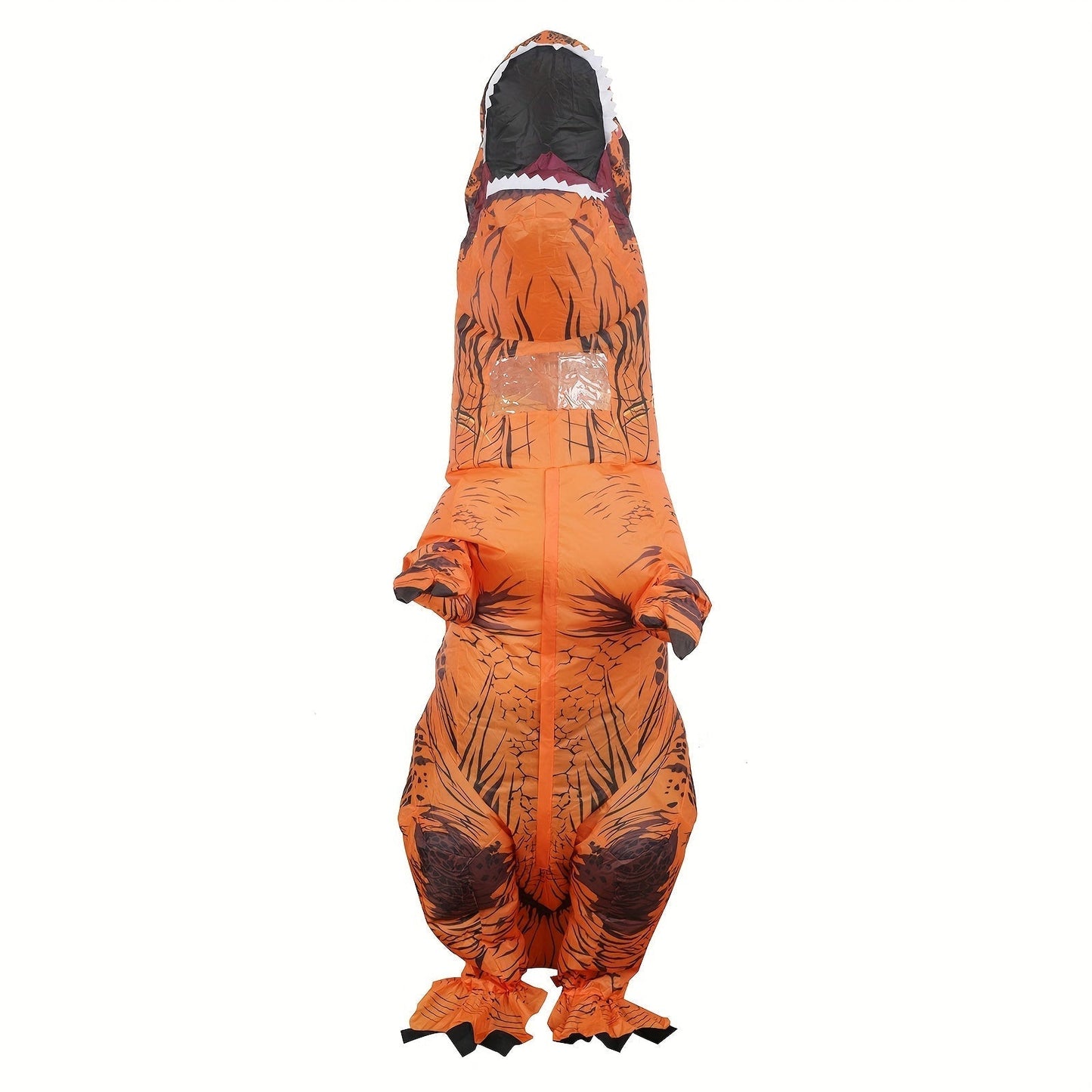 DinoKing Opblaasbaar T-Rex Kostuum – Gigantisch Unisex Pak met Ventilator
