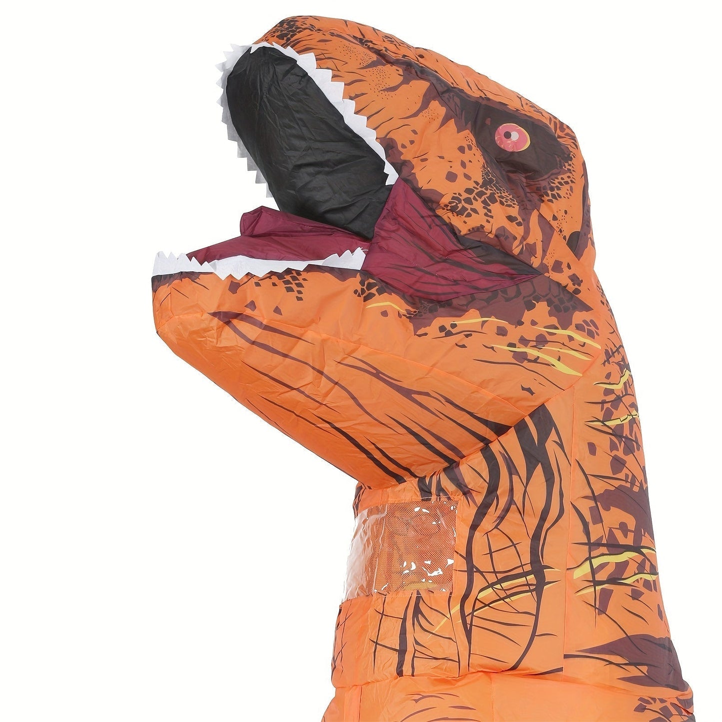 DinoKing Opblaasbaar T-Rex Kostuum – Gigantisch Unisex Pak met Ventilator