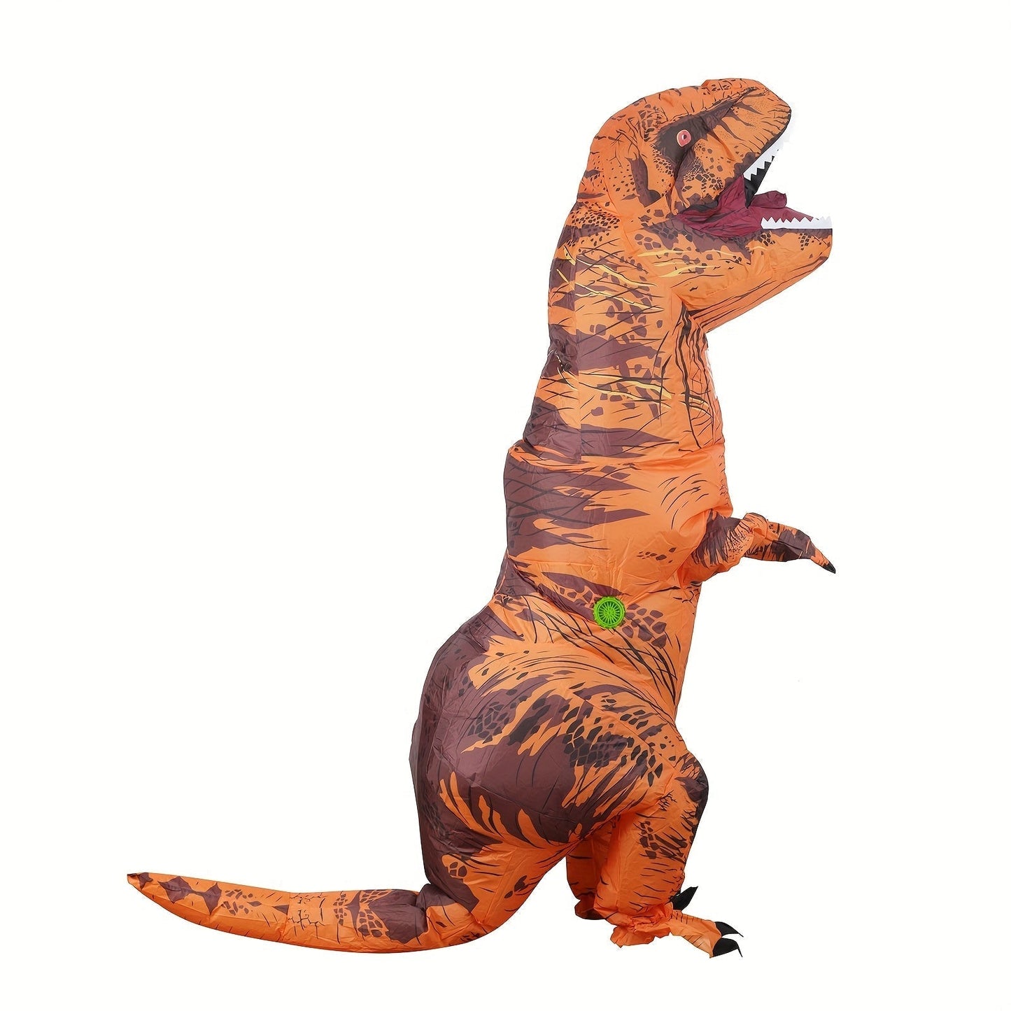 DinoKing Opblaasbaar T-Rex Kostuum – Gigantisch Unisex Pak met Ventilator