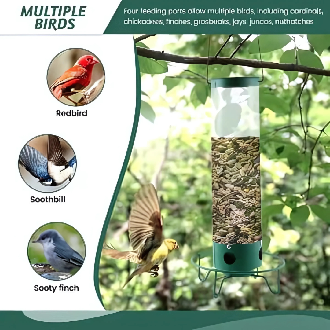 SlimVogel Eekhoornbestendige Vogelfeeder – Duurzaam & Vogelvriendelijk
