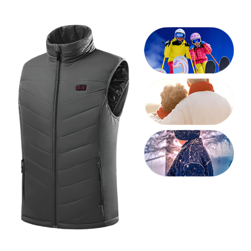 Verwarmd Vest met Batterij – Verwarmde Jas voor Mannen voor Buitensport